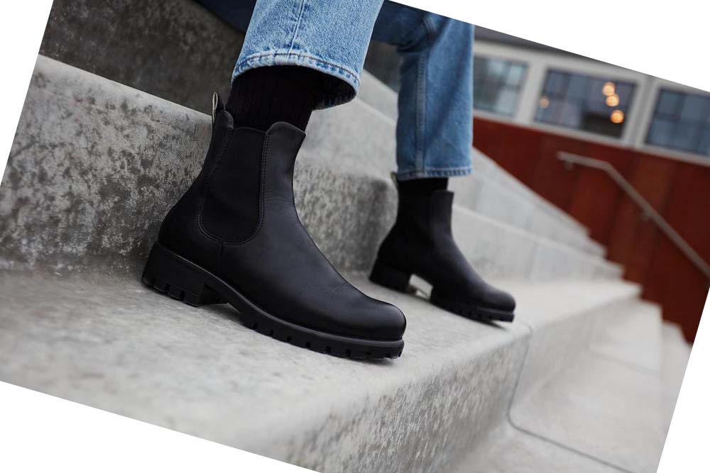 Women's Ecco Modtray Chelsea Boots Black | SG 15BEX